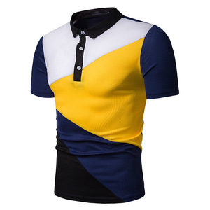 Camisetas de polo para hombre con llamadas acanaladas, camisetas deportivas de poliéster 100% de secado rápido de manga ajustada promocionales hechas a medida - Product Image 3