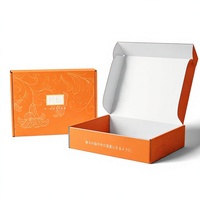 Boîtes d'expédition en carton ondulé personnalisées avec logo imprimé en couleur recto-verso pour vêtements de boutique