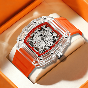 New DIJIE T524 Men's Women's Non-automatic Quartz Plastic Case <strong>Rectangular</strong> Silicone Band Trendy Luminous Exercise Student <strong>Watch</strong> - Product Image 5