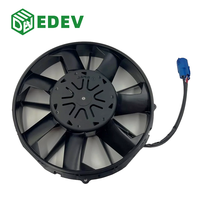 EDEV 12-Zoll 12V/24V Bürstenloser Kondensator-Axiallüfter OEM IP68 216W für Bus-Klimaanlagenkühlung