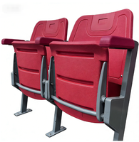 Chaise de stade pliable VIP en HDPE avec structure en acier, sièges inclinables pour stades de football et de basketball CS-ZZB-GL