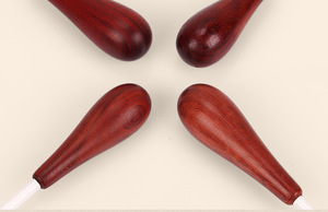 Batuta Profesional para Director Musical con Mango de Madera de Sándalo Rojo y Eje de Fibra de Vidrio Blanca para Orquesta, Coro y Sinfonía - Product Image 4