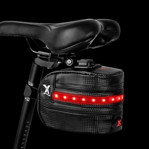 Yueli Prowell <b>Bicycle</b> Rear Bag Cylindrical With <b>Light</b> Water Resistant Riding Seat Storage Bag - Product Image 2