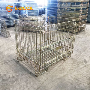 Özelleştirilmiş Bordo Burbon Şarap Şişeleri Depolama İstiflenebilir Ağır Hizmet Tipi Metal Şarap Kafesi - Product Image 5