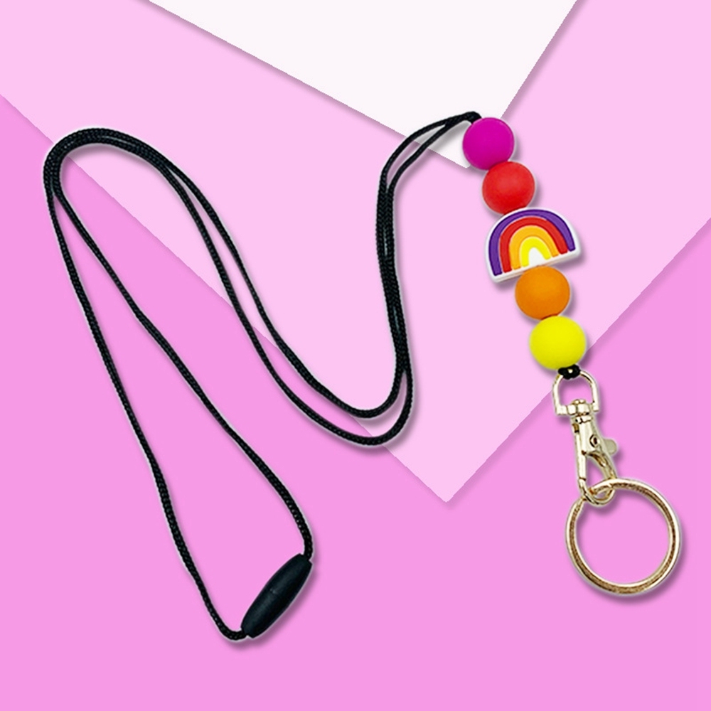 Eco-friendly Silicon Lanyard Mobile Accessories Mobile Cell Phone Single Custom Lanyard with Gift