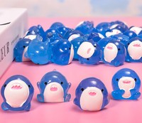 Figurines de requins miniatures en résine phosphorescentes en gros, animaux marins pour aquarium, micro-paysage, maison de poupée, artisanat DIY