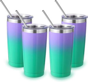 แก้วน้ำสแตนเลสเก็บความเย็นสองชั้น ขนาด 20 ออนซ์ สีไล่ระดับ  รับสกรีนโลโก้ สีตามสั่ง - Product Image 1