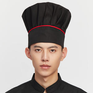 Algodón Cocina Ajustable Cook Imprimir Rojo Higiene Gorra Elástico Bordado Logo <span class=keywords><strong>Pizza</strong></span> Chef Sombrero Stitch-work - Product Image 5