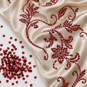 Strass Siam Eco-Friendly per Cocktail, Feste, Serate in Discoteca, Balli, con Effetto Tappeto Rosso, Colore Sangria Claret Merlot, Preventivo Istantaneo, Tracciamento Attivo, Peace - Product Image 6