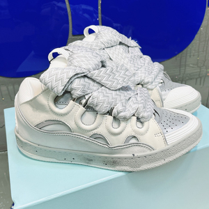 Zapatillas Retro de Alta Calidad para Hombre, Diseño LANV, Lengüeta Gruesa, Combinación de Colores, Zapatillas Casuales de Cuero - Product Image 5