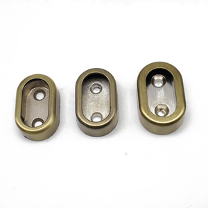 Qingguyi Tongzuo Zinc Alloy <b>Wardrobe</b> Rod Bracket Wall Mount Flat Style Clothes Rail Support <b>Hardware</b> - Product Image 3