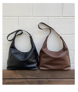 Nuevo Bolso Bandolera para Mujer, de Alta Gama, Gran Capacidad, Textura de Cuero Suave, Bolso Simple para Hombro y Axila - Product Image 3