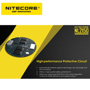 <span class=keywords><strong>NITECORE</strong></span> — batterie Rechargeable li-ion 21700, 5000mAh, avec panneau de protection NL2150, nouveauté - Product Image 3