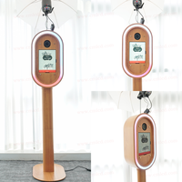Kiosque photo vintage DSLR iPad avec télécommande, éclairage LED et équipement de transport pour la location d'événements