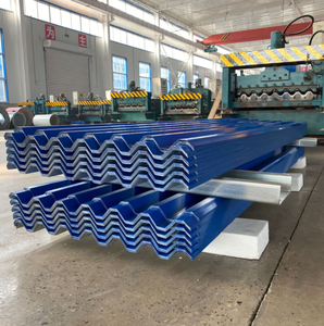Tôle de <span class=keywords><strong>toiture</strong></span> trapézoïdale PPGI, panneau trapézoïdal coloré pour la construction d'usines industrielles et d'entrepôts logistiques - Product Image 5