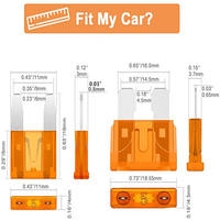 Kit de fusibles automobiles T067, 300 pièces, 2A-40A, assortiment de fusibles de remplacement, fusibles à lame automobile