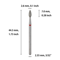 Mini fraises diamantées pour ponceuse à ongles électrique, pour manucure russe, lissage des cuticules et élimination des peaux mortes