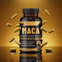 Capsules de Maca et de Zinc pour Hommes - Stimulant Naturel des Fesses et des Hanches, Soutien Immunitaire Naturel, 60 Capsules/Flacon, Certifié ISO