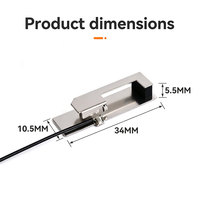 Antenne WiFi double bande interne à gain élevé 4,41 dBi 2,4 G 5,8 G avec connecteur MHF4, composant RF en métal estampé pour PC industriel