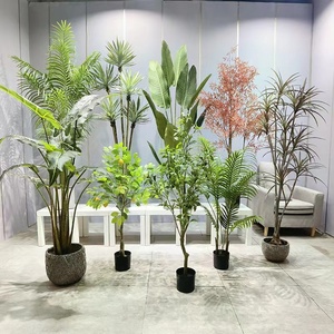 Plantes Artificielles et Arbres pour Décoration d'Intérieur, Faux Bonsaï en Plastique, Pots Modernes, Aménagement Paysager de Jardin, Faux Palmiers d'Intérieur - Product Image 3