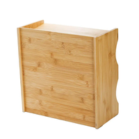 Support de rangement empilable en bambou pour CD/DVD avec pieds en caoutchouc pour la maison, le salon, vente en gros, OEM, logo personnalisé