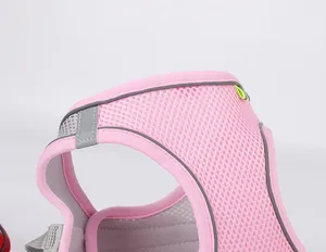 Ensemble <span class=keywords><strong>harnais</strong></span> et laisse en nylon de sécurité réfléchissant réglable Petits chiens <span class=keywords><strong>XS</strong></span> et XXS Bouledogue français <span class=keywords><strong>Chihuahua</strong></span> Carlin Marche en plein air - Product Image 5