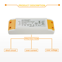 Conducteur de Lumière mené AC DC 12V 2A Input100-240VAC Transformateur pour la Bande MENÉE