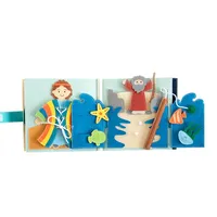 Livre d'activités Montessori en feutre personnalisé pour bébés, avec histoires bibliques, pour tout-petits et enfants, jouet éducatif sensoriel pour moments calmes