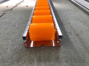 Riel deslizante ancho 85*33 transportador de ruedas engrosadas reforzado pista de rodillos de aluminio industrial pista de transportador de rodillos de almacén - Product Image 5