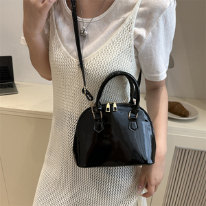 Borsa a Spalla da Donna in Pelle Verniciata Rosso Vino, Grande Capacità, Sac à Main Femme, Vendita all'Ingrosso, Sunday Best 2026 - Product Image 6