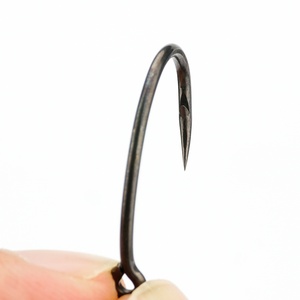 50 pièces/boîte Hirisi Hameçons à pointe barbelée pour la pêche à la carpe, acier à haute teneur en carbone, revêtement PTFE, hameçons tranchants pour la pêche à la carpe 8011 - Product Image 6