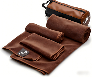 Serviette de yoga en microfibre écologique, antidérapante, séchage rapide, très absorbante, impression de logo personnalisée et support de vente en gros OEM - Product Image 2