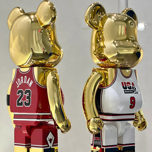 Figuras Bearbrick 400% <span class=keywords><strong>Jordans</strong></span> Bulls 23 al por Mayor, Muñeco Kwas Block para Adornos, Modelo <span class=keywords><strong>de</strong></span> Juguete Bearbricks, Regalo para Niños - Product Image 5