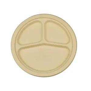 Top Fashion Beige bagassa ripieni di stoccaggio di canna da zucchero bagassa piatto contenitore zuppa cibo