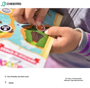 CHEERMO Autocollants en acrylique découpés pour <span class=keywords><strong>livre</strong></span> éducatif réutilisable pour enfants, en papier couché écologique 80g, épaisseur 81um, pour le bricolage - Product Image 2