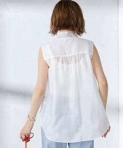 Camicette Casual Plus Size con dettagli <span class=keywords><strong>eleganti</strong></span> in rilievo e sovrapposizioni trasparenti con Logo frontale intrecciato in tinta unita - Product Image 2