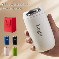Mug de voyage isotherme en acier inoxydable au design moderne, tasse à café sous vide pour garder au frais, avec boîte cadeau pour cadeaux d'affaires