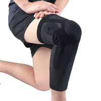 Genouillères en gel avec logo personnalisé, stabilisateurs latéraux en silicone, genouillères élastiques tricotées pour soulager la douleur lors des activités sportives légères