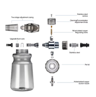 Nouvelle technologie, produits professionnels de detailing automobile, canon à mousse transparent en PU pour le nettoyage des voitures, pulvérisation de mousse
