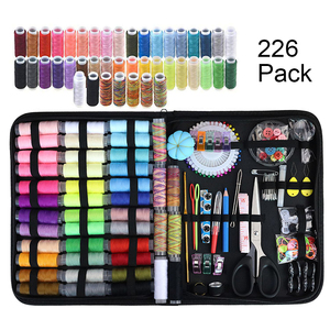 Kit de Costura Portátil con Hilo Magnético Invisible Adhesivo, Agujas, Alfileres, Cinta Métrica y Estuche para el Hogar y Viajes - Product Image 2