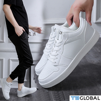GT-21720M Atacado Personalizado Marca de Moda Sneakers Sola De Borracha Branca PU Sapatas Dos Homens