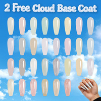 2 Vernis de Base Cloud Gratuits Sans HEMA ni TPO, Top Coat Blanc Laiteux, Vernis Gel UV pour Salon de Manucure, Couleur Sans Résidu, Vente en Gros Usine, Marque Privée