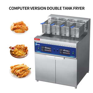 Friteuse électrique commerciale avec 2 réservoirs et 4 paniers pour une utilisation au <span class=keywords><strong>restaurant</strong></span>-pour frites poisson beignets KFC poulet Plus - Product Image 2