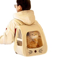 Sac de transport pour animaux de compagnie en nylon, portable, imperméable, respirant, grande capacité, pour chats et chiens, avec fonctions anti-stress