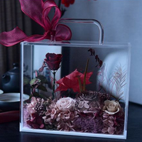SINOWRAP FB03 Bouquet De Fleurs Boîtes Florales En Gros Boîtes D'emballage Acrylique De Luxe Pour Fleurs