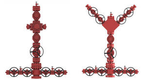 Árbol de Navidad Wellhead 6A de Acero Forjado en Forma de X para Montaje - Product Image 6