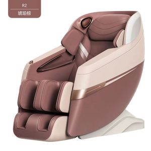 R2 Massage Chair Full Body SL Rail 4D Robotic Hand Home Use White And <b>Light</b> Brown - Product Image 2