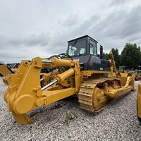 Bulldozer Shantui SD32 d'occasion, moteur Cummins 320 CV, capacité de la benne de 10 m³, pelle sur chenilles d'origine, bon état, poids lourd