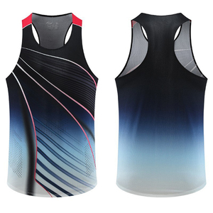 Gilet de sport pour homme personnalisé, séchage rapide, course à pied, fitness, athlétisme, marathon, compétition, entraînement sportif - Product Image 2