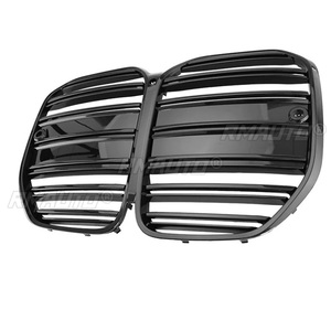 กระจังหน้ารถยนต์สีดำเงาสำหรับ BMW ซีรีส์ 4 รุ่น G22 G23 ปี 2021-2023 แบบ 2 ประตูเท่านั้น 430i GT สไตล์เปลี่ยนแทนกระจังเดิม แต่งรถ - Product Image 4